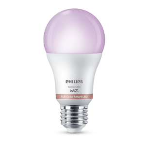 Išmaniosios lemputės Philips Wiz Full Color Smart LED Bulb, E27, 2 vnt., baltos 929003601041