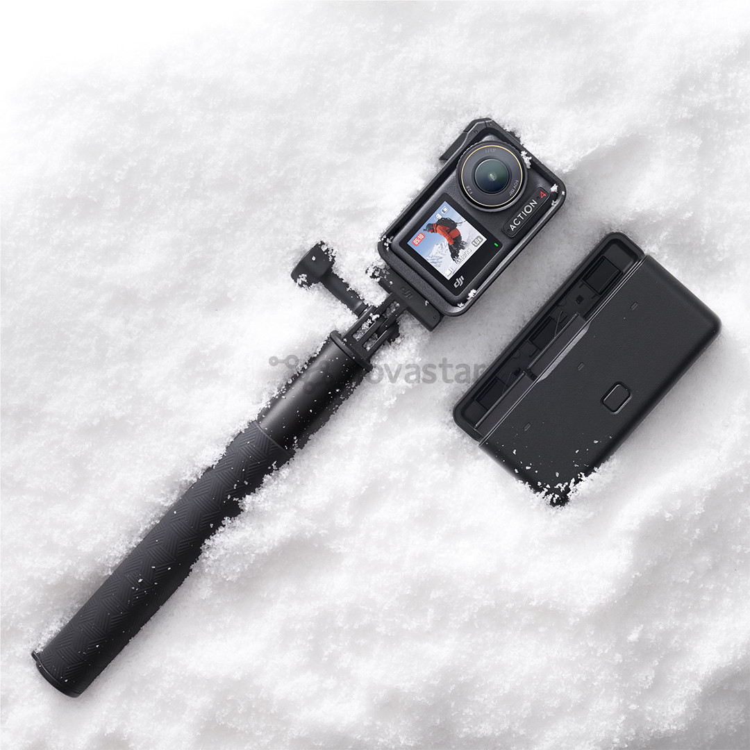 Veiksmo kameros rinkinys Dji Osmo Action 4 Adventure Combo, juodas