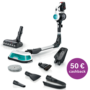 Bosch Unlimited 7 ProHygienic Aqua, 2in1, black/white - Cordless vacuum cleaner BCS71HYG4