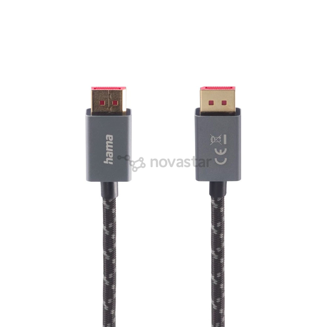 Laidas Hama DisplayPort, 8K, 2 m, pilkas