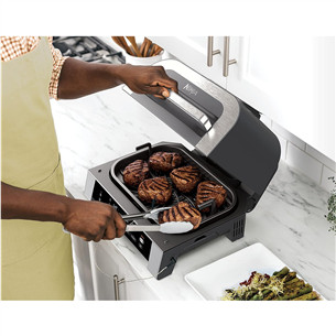 Ninja 6-in-1 MAX, 1760 W, juodas/sidabro spalvos - Grilis ir karšto oro gruzdintuvė