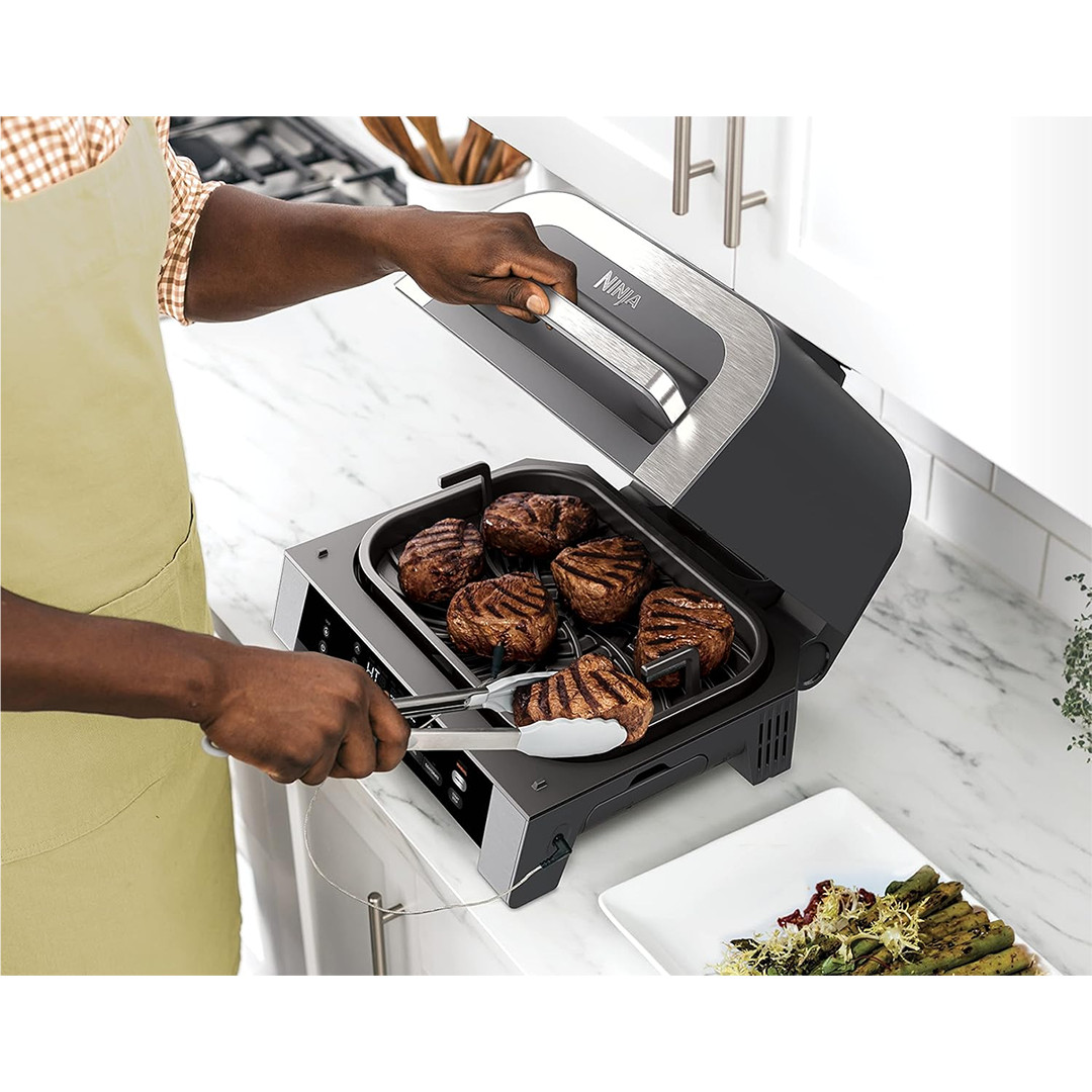 Ninja 6-in-1 MAX, 1760 W, juodas/sidabro spalvos - Grilis ir karšto oro gruzdintuvė