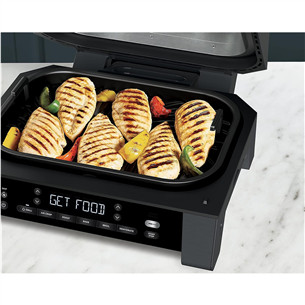 Ninja 6-in-1 MAX, 1760 W, juodas/sidabro spalvos - Grilis ir karšto oro gruzdintuvė