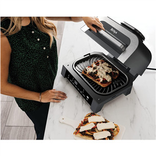 Ninja 6-in-1 MAX, 1760 W, juodas/sidabro spalvos - Grilis ir karšto oro gruzdintuvė