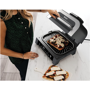Grilis ir karšto oro gruzdintuvė Ninja 6-in-1 MAX, 1760 W, juodas/sidabrinis