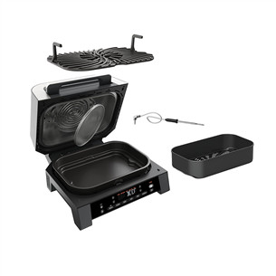 Ninja 6-in-1 MAX, 1760 W, juodas/sidabro spalvos - Grilis ir karšto oro gruzdintuvė