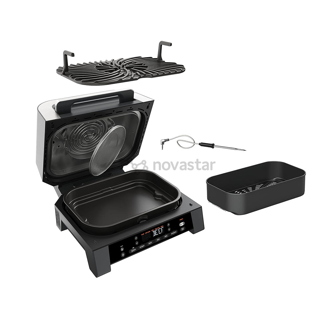 Ninja 6-in-1 MAX, 1760 W, juodas/sidabro spalvos - Grilis ir karšto oro gruzdintuvė