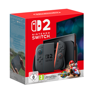 Nintendo Switch 2 + Mario Kart World, black - Game console bundle 045496337223