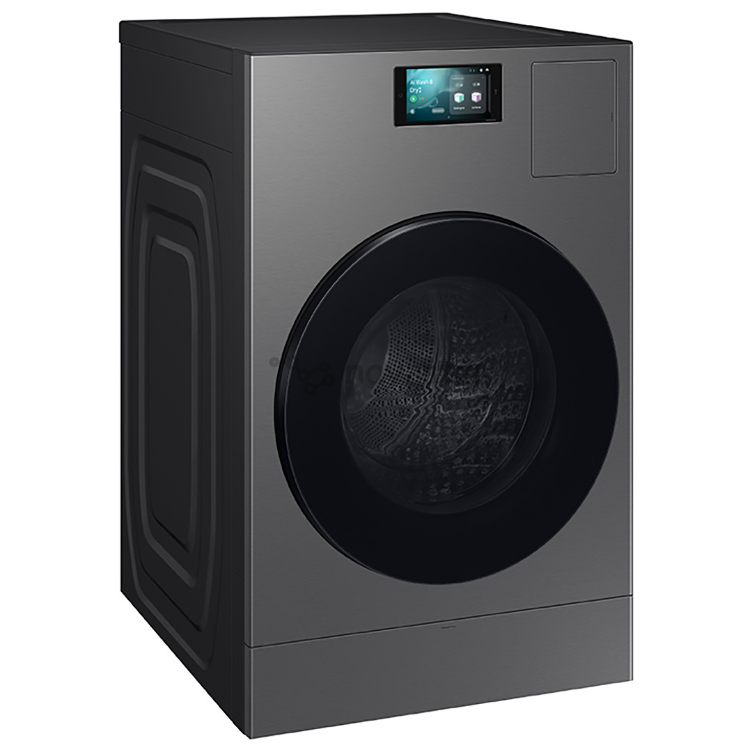 Samsung Bespoke AI Laundry Combo, 18 kg / 11 kg, depth 87.5 cm, 1000 rpm, grey - Washer-dryer combo