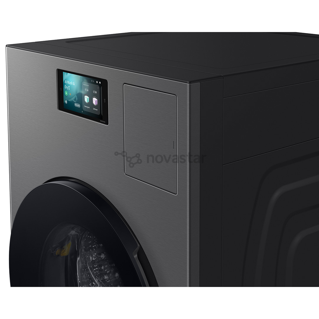 Samsung Bespoke AI Laundry Combo, 18 kg / 11 kg, depth 87.5 cm, 1000 rpm, grey - Washer-dryer combo