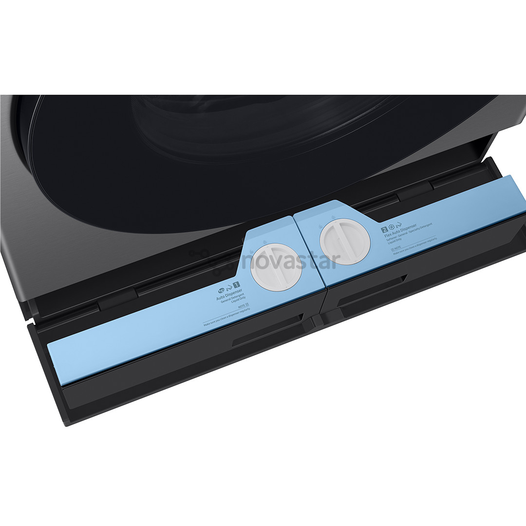 Samsung Bespoke AI Laundry Combo, 18 kg / 11 kg, depth 87.5 cm, 1000 rpm, grey - Washer-dryer combo