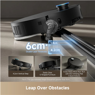 Dulkių siurblys robotas Dreame X50 Ultra, juodas