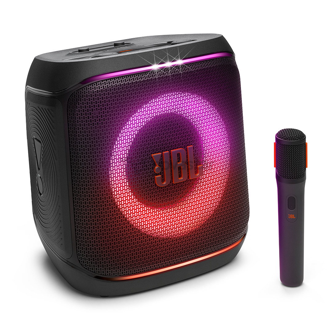 Nešiojama kolonėlė JBL Partybox Encore, 100 W, su mikrofonu, juoda