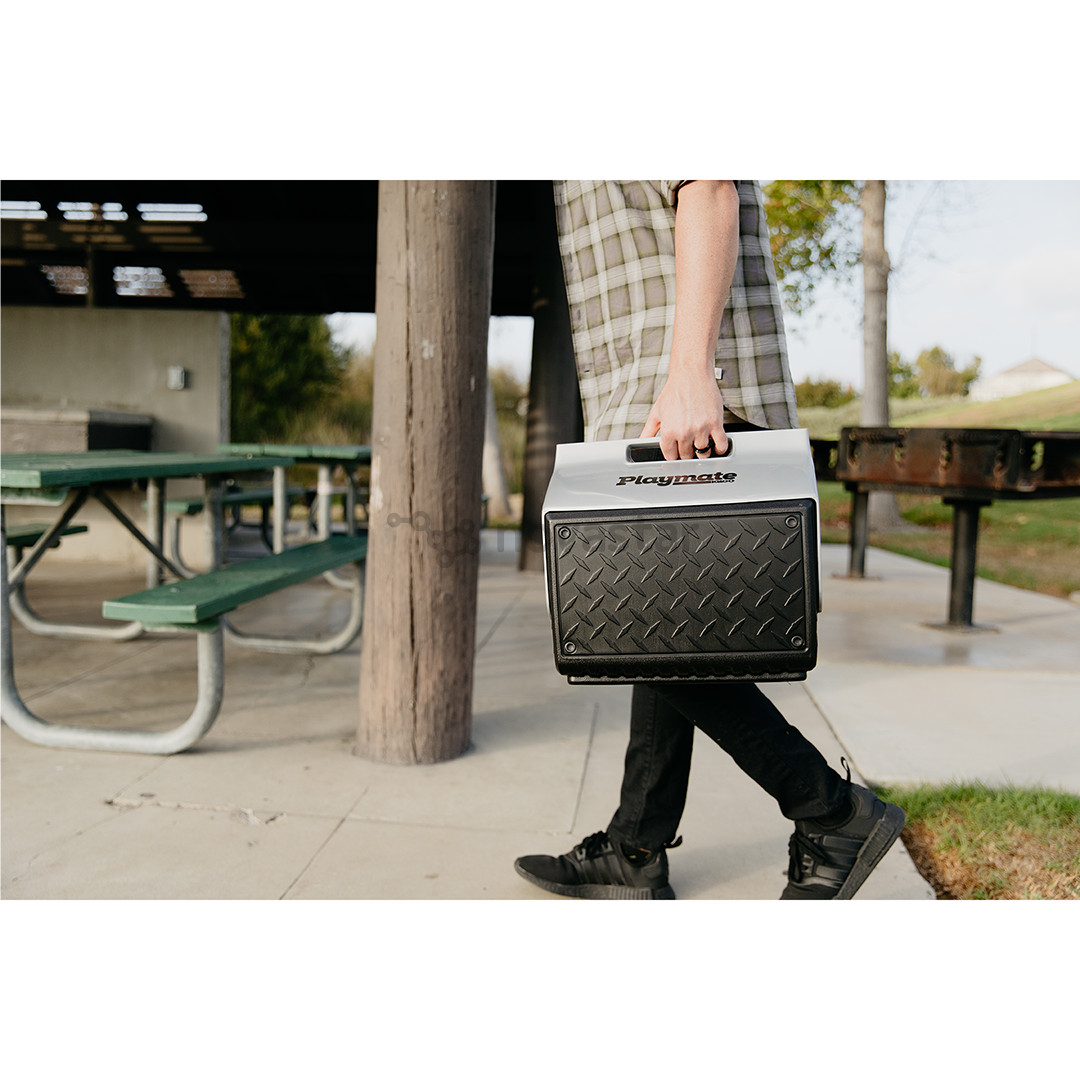 Šaldymo dėžė Igloo Playmate The Boss, 14 L, juoda/sidabro spalvos