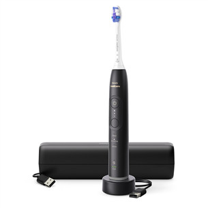 Elektrinis dantų šepetėlis Philips Sonicare Series 6500, juodas HX7411/02