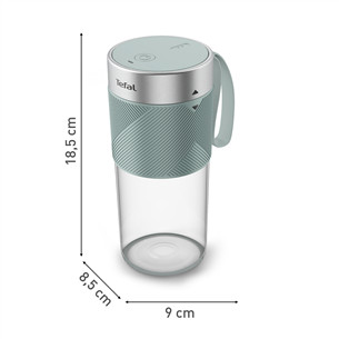 Nešiojama belaidė kokteilinė Tefal Lightmix, 300 ml, pilka