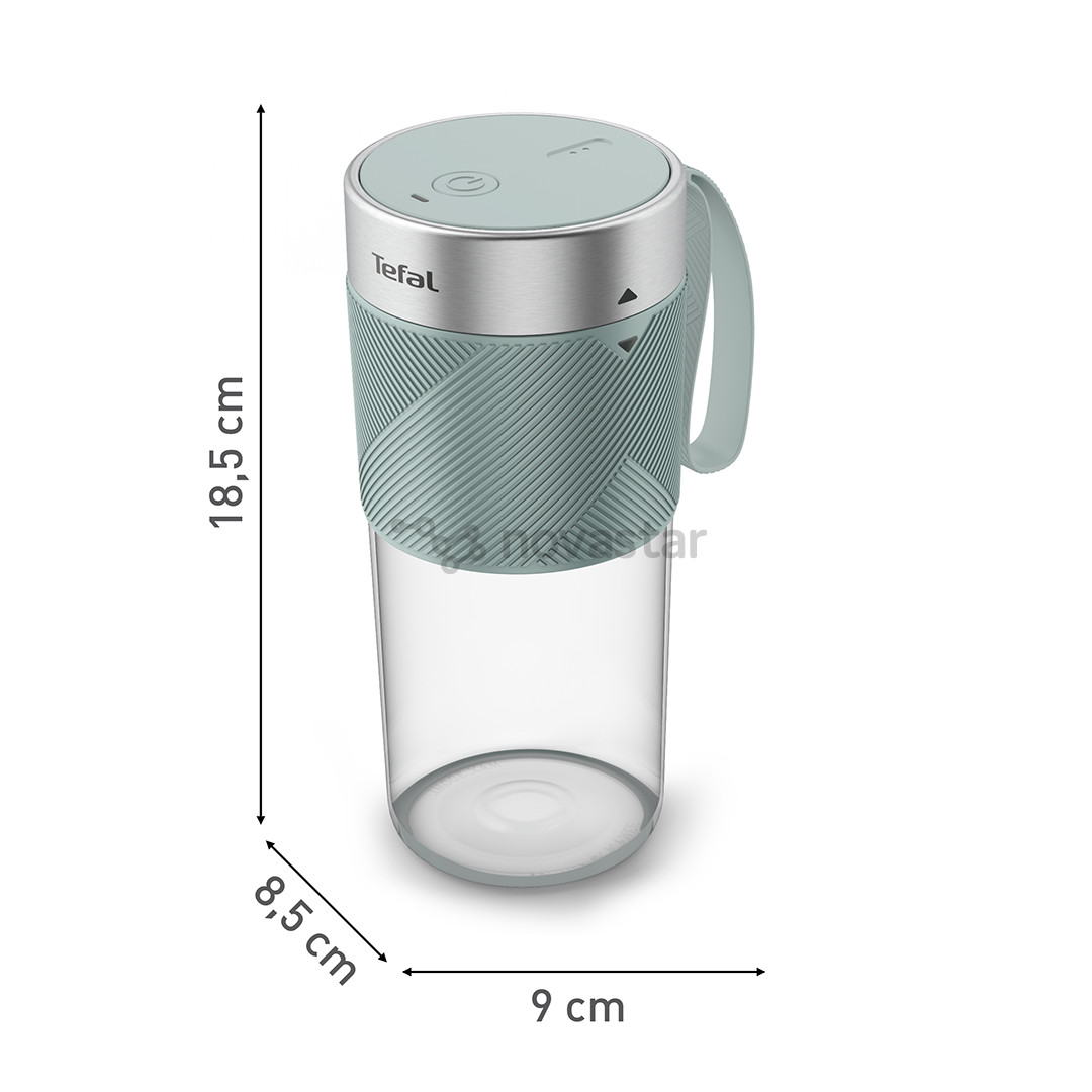 Nešiojama belaidė kokteilinė Tefal Lightmix, 300 ml, pilka