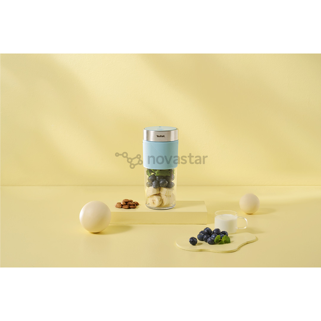 Nešiojama belaidė kokteilinė Tefal Lightmix, 300 ml, pilka