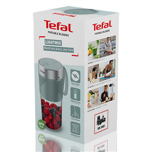 Nešiojama belaidė kokteilinė Tefal Lightmix, 300 ml, pilka