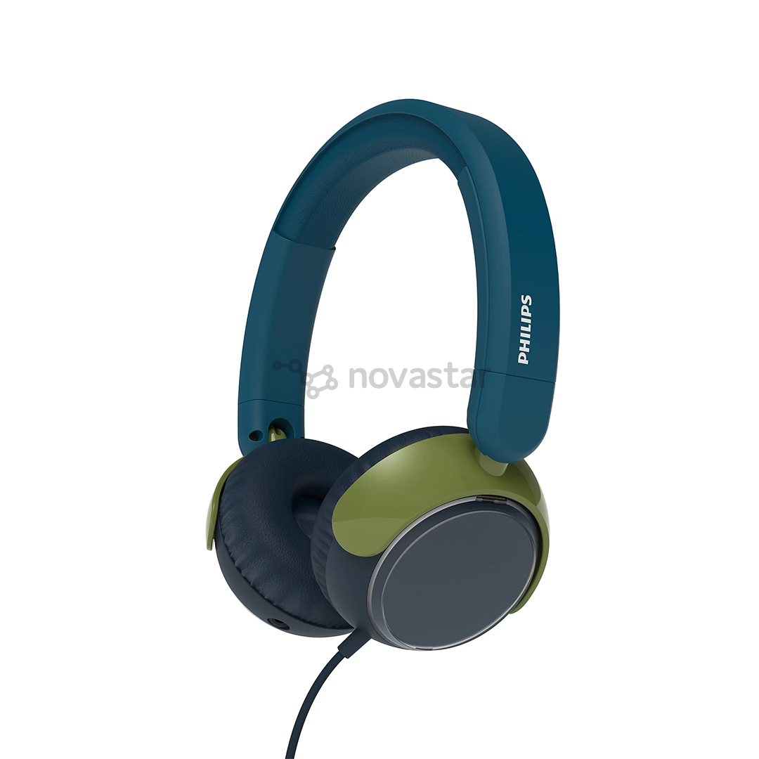 Vaikiškos ausinės Philips TAK2000, mėlynos/žalios