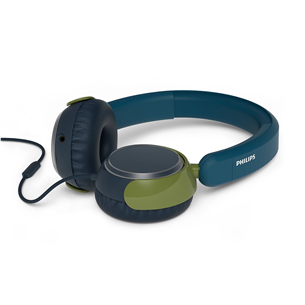 Vaikiškos ausinės Philips TAK2000, mėlynos/žalios