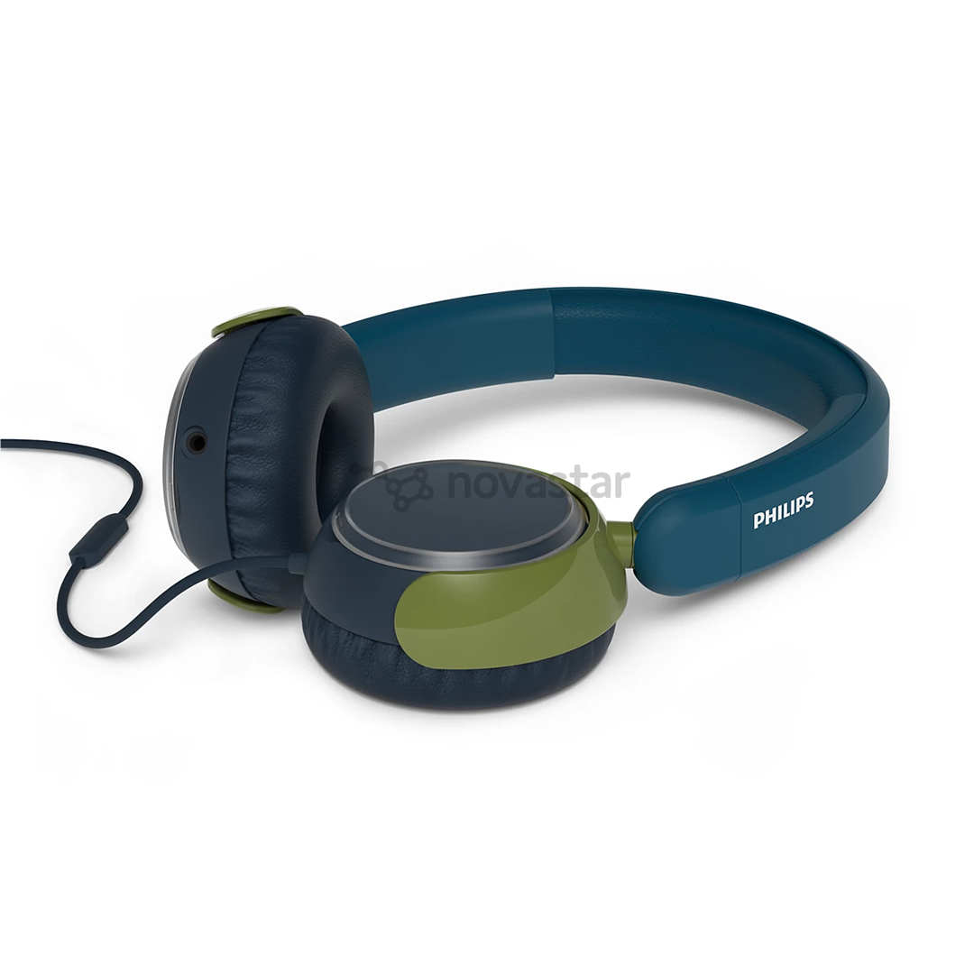 Vaikiškos ausinės Philips TAK2000, mėlynos/žalios