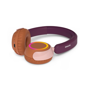 Vaikiškos belaidės ausinės Philips TAK4200, violetinės