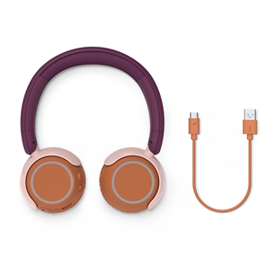 Vaikiškos belaidės ausinės Philips TAK4200, violetinės