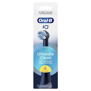Dantų šepetėlių antgaliai Braun Oral-B UltimateClean, 6 vnt., juodi