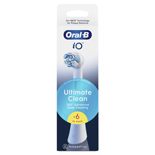 Dantų šepetėlių antgaliai Braun Oral-B UltimateClean, 6 vnt., balti