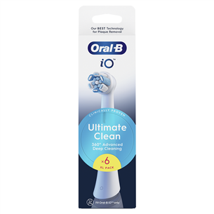 Dantų šepetėlių antgaliai Braun Oral-B UltimateClean, 6 vnt., balti