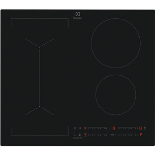 Electrolux 600 Series SaphirMatt SE, Hob2Hood, 59 cm pločio, berėmė, juoda - Įmontuojama indukcinė kaitlentė CIV63443CT