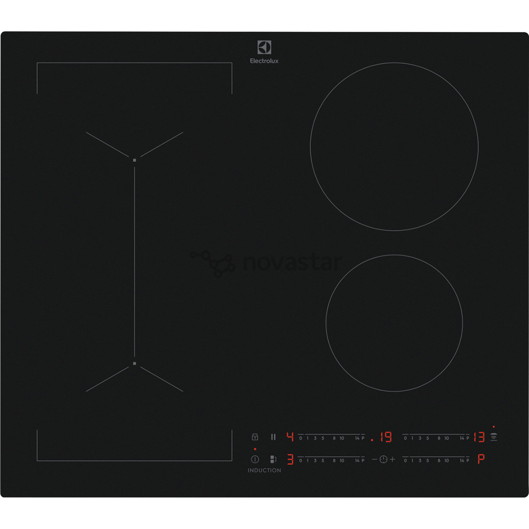 Electrolux 600 Series SaphirMatt SE, Hob2Hood, ширина 59 см, без рамы, черный - Интегрируемая индукционная варочная панель