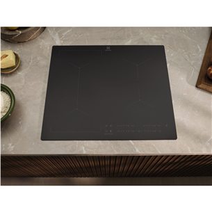 Electrolux 600 Series SaphirMatt, Hob2Hood, ширина 59 см, без рамы, черный - Интегрируемая индукционная варочная панель