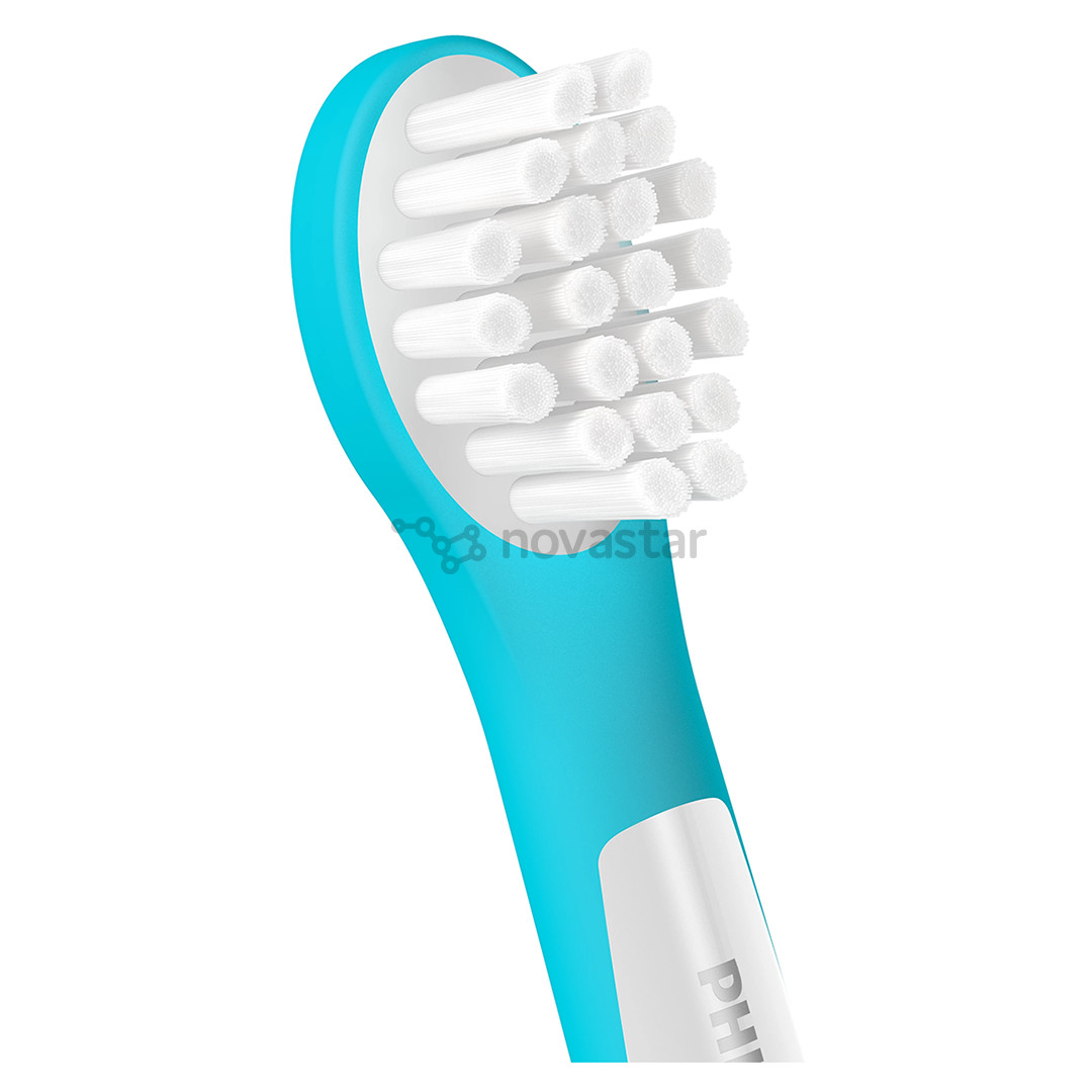 Dantų šepetėlių antgaliai Philips For Kids, 2 vnt., balti/mėlyni