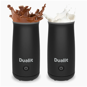 Karšto šokolado aparatas ir pieno plakiklis Dualit, 250 ml, juodas