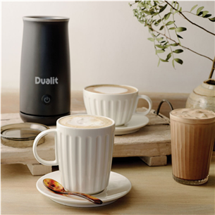 Karšto šokolado aparatas ir pieno plakiklis Dualit, 250 ml, juodas