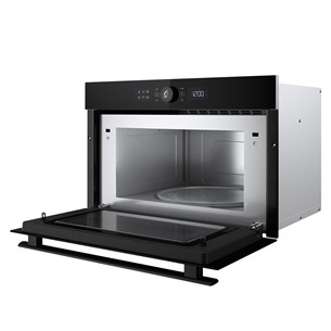 Įmontuojama mikrobangų krosnelė su griliu Whirlpool, 31 L, 1000 W, juoda