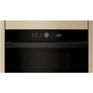 Whirlpool, 31 L, 1000 W, black - Built-in microwave oven with grill