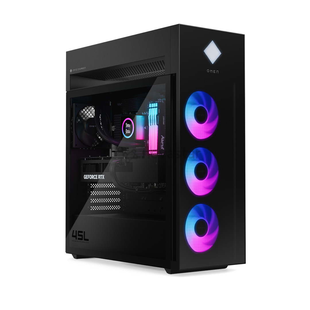 HP Omen 45L, Ultra 9, 32 GB, 2 TB, RTX 5080, shadow black - Desktop PC