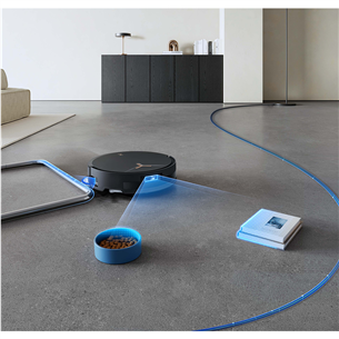 Dulkių siurblys robotas Ecovacs Deebot T50 Max Pro Omni, šlapio ir sauso valymo, juodas