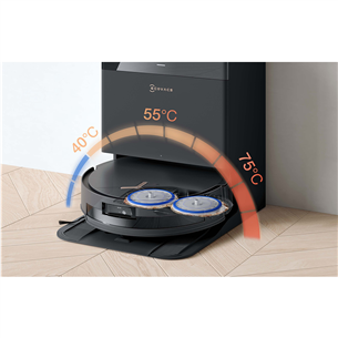 Dulkių siurblys robotas Ecovacs Deebot T50 Max Pro Omni, šlapio ir sauso valymo, juodas