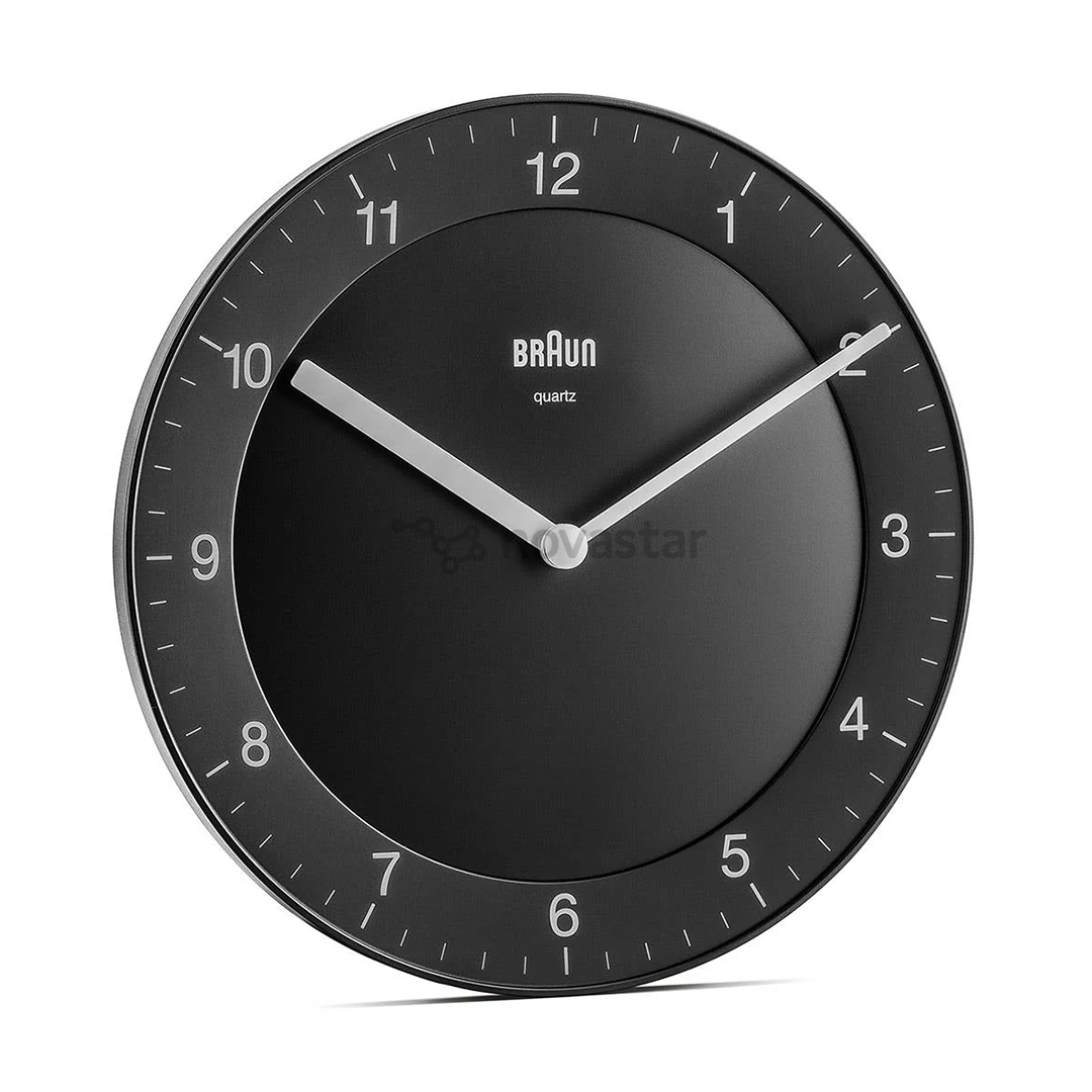 Braun BC06, juodas - Sieninis laikrodis
