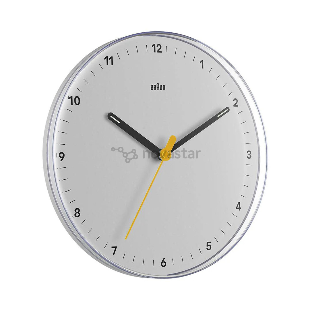 Braun BC26, baltas - Sieninis laikrodis