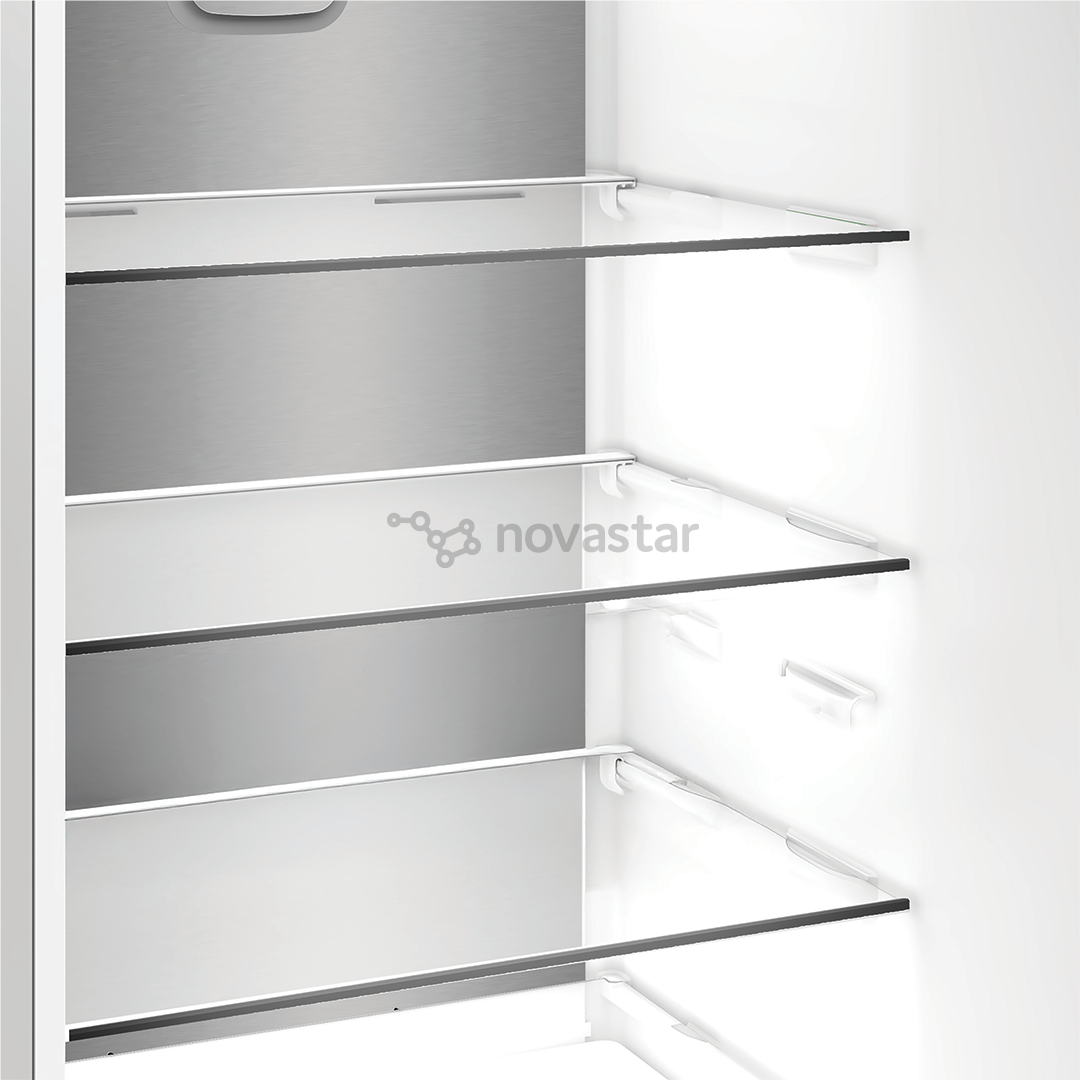 Šaldytuvas Whirlpool, NoFrost, 355 L, aukštis 204 cm, nerūdijančio plieno spalvos