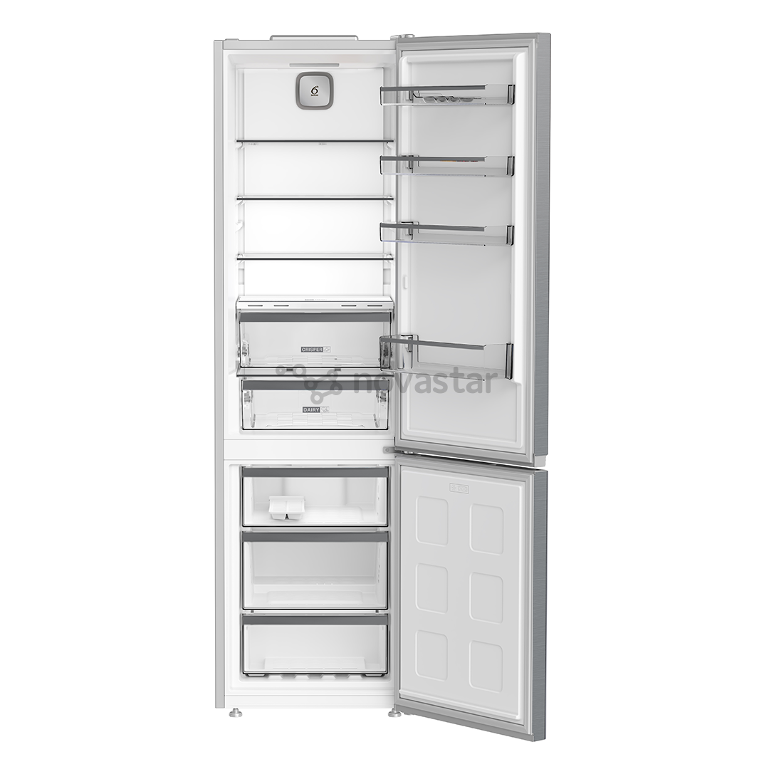 Šaldytuvas Whirlpool, NoFrost, 316 L, aukštis 187 cm, nerūdijančio plieno spalvos