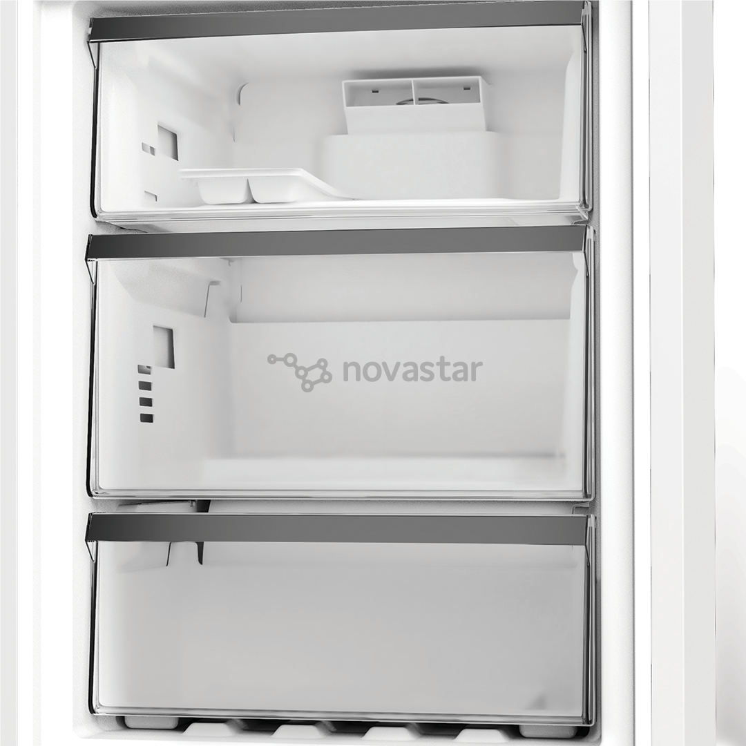 Šaldytuvas Whirlpool, NoFrost, 316 L, aukštis 187 cm, nerūdijančio plieno spalvos