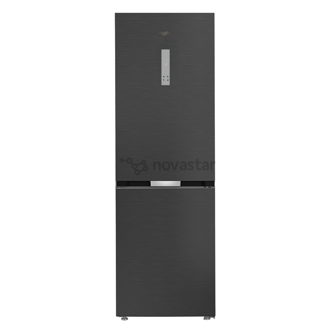 Šaldytuvas Whirlpool, NoFrost, 316 L, aukštis 187 cm, juodas