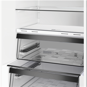 Šaldytuvas Whirlpool, NoFrost, 316 L, aukštis 187 cm, juodas