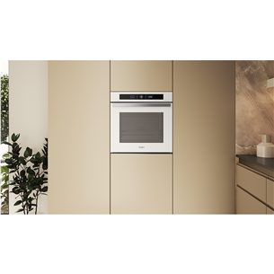 Whirlpool, 73 л, каталитическая очистка, белый - Интегрируемый духовой шкаф